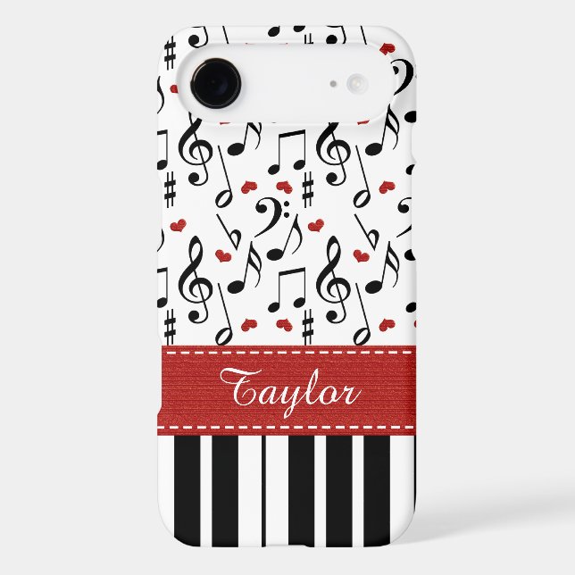 Red Piano Keyboard Case-Mate iPhone Case (Back)