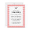 Red Picnic Plaid Cloth I Do BBQ Invitation