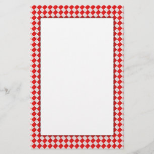 Red Picnic Table Stationery