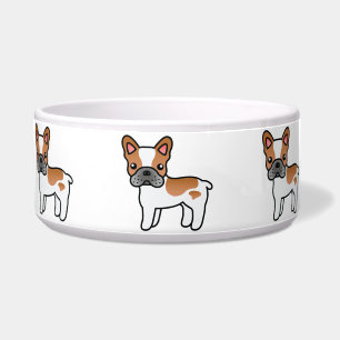Red Piebald Cartoon French Bulldog
