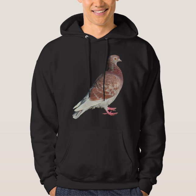 Red Pigeon (isolated) Hoodie (Front)