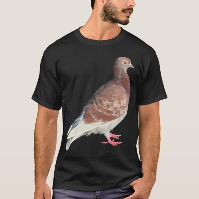 Red Pigeon (isolated) T-Shirt (Front)