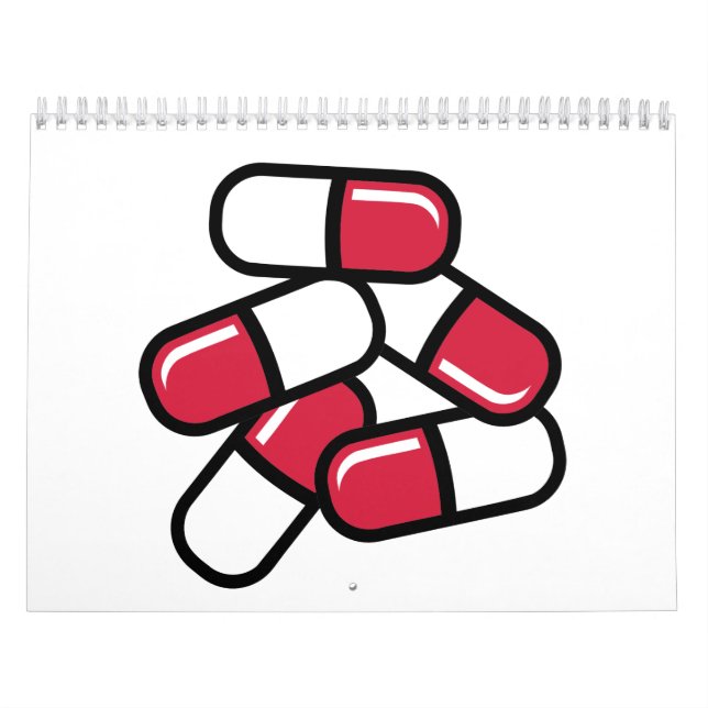 Red pills medicine calendar (Cover)