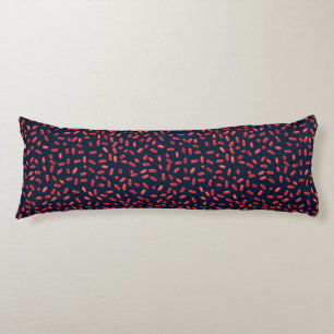 Red Pills Repeating Pattern Body Cushion