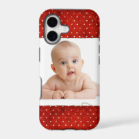 Red pin dots with photo