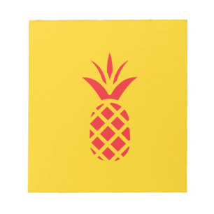 Red Pine Apple in Yellow. Notepad