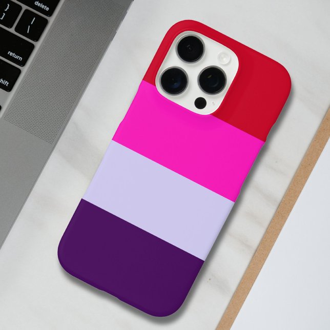 Red, Pink and Purple Stripes Pattern  Case-Mate iPhone Case (Creator Uploaded)
