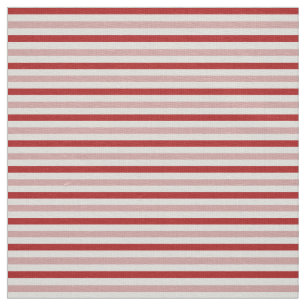 Red Pink and White Stripes Pattern Fabric