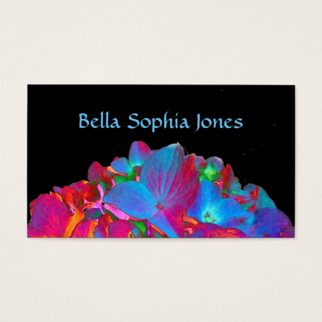 Red pink blue purple floral colourful floral (Front)