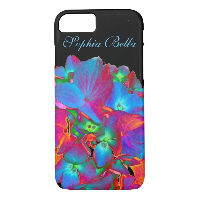 Red pink blue purple floral colourful floral Case-Mate iPhone case (Back)
