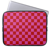 Red + Pink Check Chequered Chequerboard Pattern