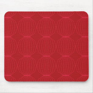 Red, pink, cool, unique, trendy, decorative art mouse pad