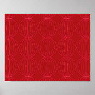 Red, pink, cool, unique, trendy, decorative art poster