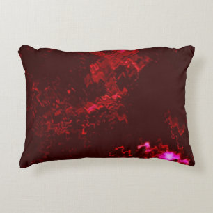 Red Pink  Decorative Cushion