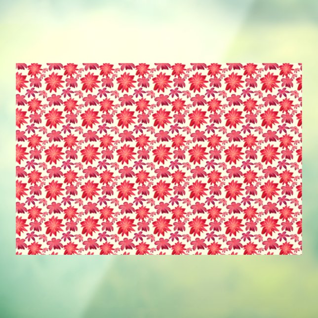 Red Pink Floral Seamless Pattern Dark Aesthetic  (Sheet 3)