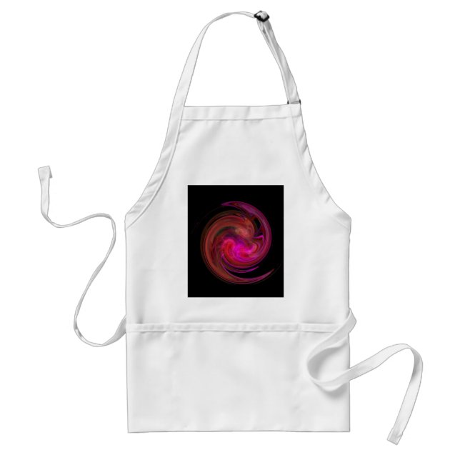 RED PINK FUCHSIA LIGHT VORTEX STANDARD APRON (Front)