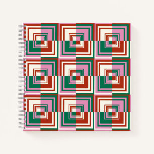 Red Pink Green Notebook