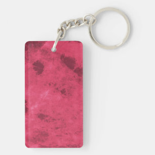 Red pink love inspired grunge abstract design art key ring