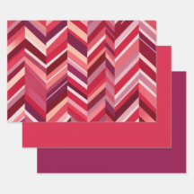 Red Pink Mauve Chevron