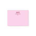 Red Pink Minimal Clean Initials