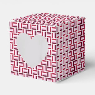 Red Pink Modern Pattern Favour Box