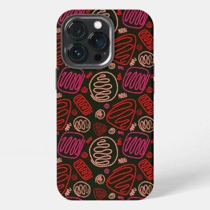 Red Pink One Line Abstract Shapes Case-Mate iPhone 13 Pro Case