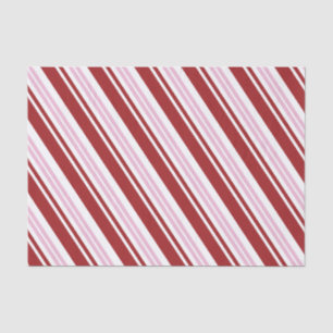 Red & Pink Peppermint Stripe Tissue Paper