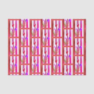 RED, PINK & PURPLE TULIPS TISSUE PAPER
