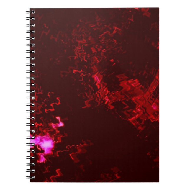 Red Pink Spiral Notebook (Front)