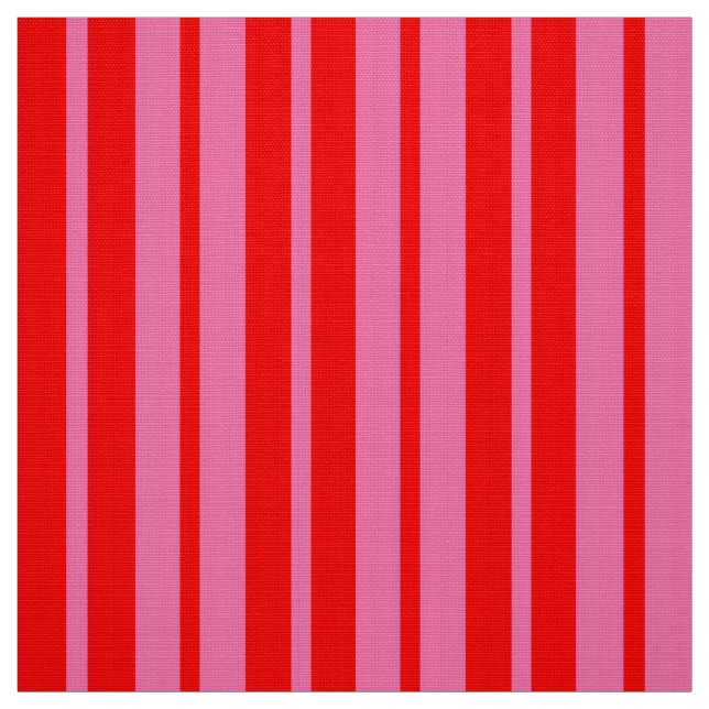 Red Pink Stylish Stripes Pattern Design  Fabric (Swatch)