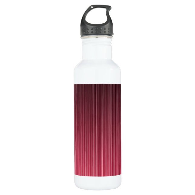 Red Pinstriped 710 Ml Water Bottle (Front)