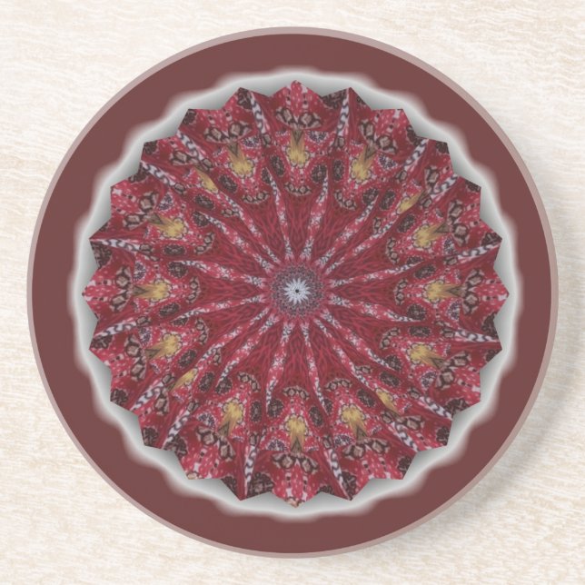 Red Pinwheel Coaster (Front)