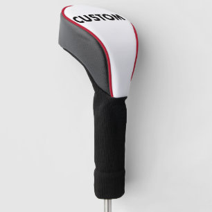 RED Piping Custom Golf Driver Headcover Blank
