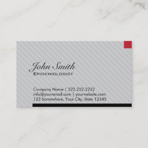 Red Pixel Epidemiologist Business Card