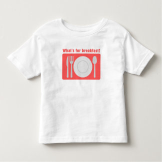 Red Placemat What's for Breakfast Toddler T-Shirt