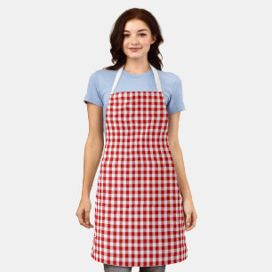 Red Plaid Apron