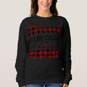 Red Plaid Blessed To Be Called Mamaw Sweatshirt