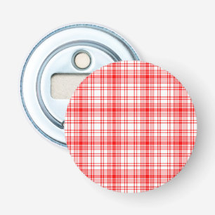Red Plaid Bottle Opener