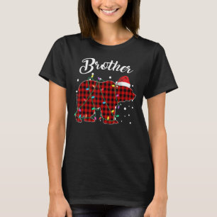 Red Plaid Brother Bear Matching Buffalo Pajama T S T-Shirt