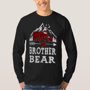 Red Plaid Brother Bear Matching Pajama Family 1 T-Shirt