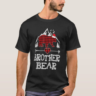 Red Plaid Brother Bear Matching Pajama Family T-Shirt