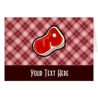 Red Plaid Butcher's Steak