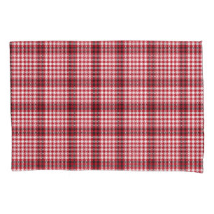 Red Plaid Chequered Tartan Texture Pillowcase
