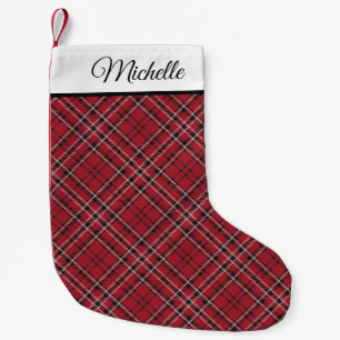 Red Plaid Christmas Stocking