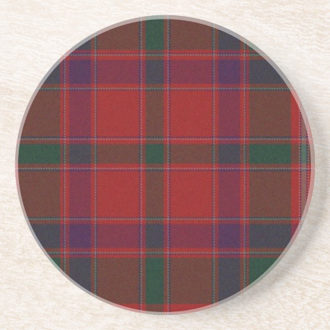 Red Plaid Coaster (Front)