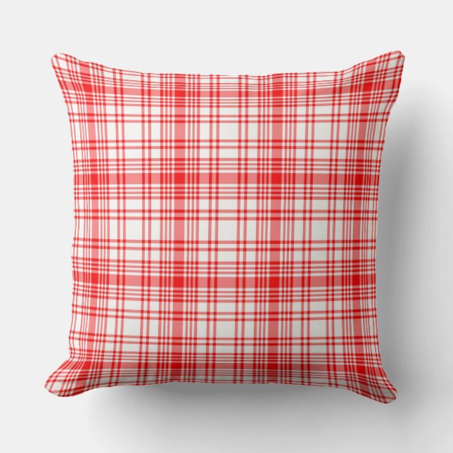 Red Plaid Cushion (Front)