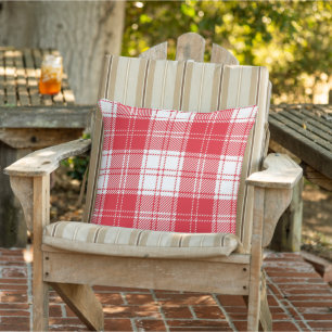 Red Plaid Cushion