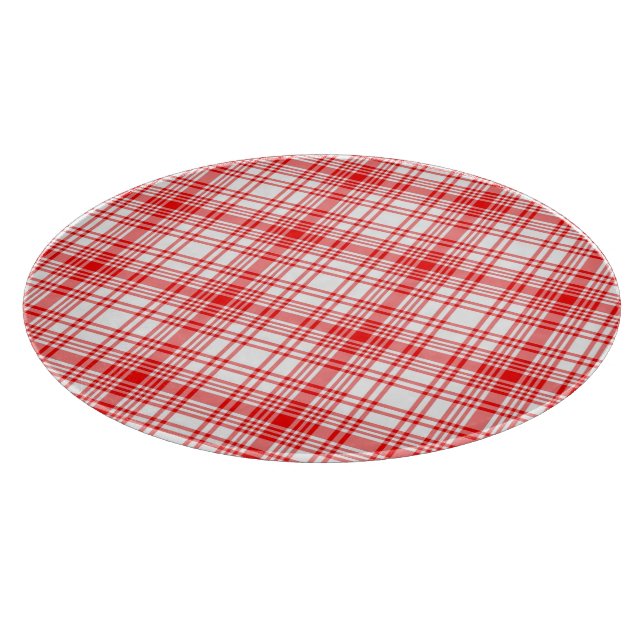 Red Plaid Cutting Board (Corner)