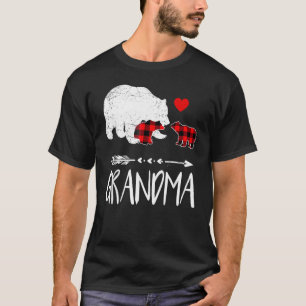 Red Plaid Grandma Bear Matching Pajama Family 1 T-Shirt