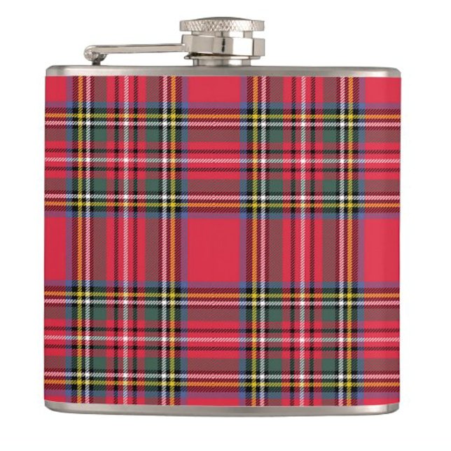 Red Plaid  Hip Flask (Creator Uploaded)